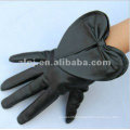 Unique design black sheepskin leather gloves for handicap